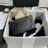 2.55 Handbag, Aged calfskin & gold-tone metal