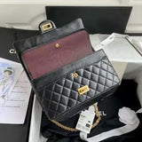 2.55 Handbag, Aged calfskin & gold-tone metal