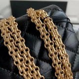 2.55 Handbag, Aged calfskin & gold-tone metal