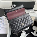 2.55 handbag in distressed calfskin and silver chain