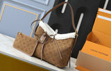 monogram plush patchwork handbag series
