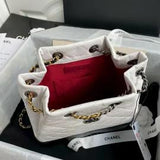 new limited edition gold and silver chain retro backpack