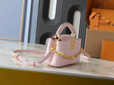Pink leather mini handbag series