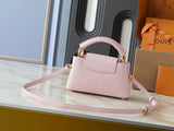Pink leather mini handbag series