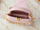 Pink leather mini handbag series