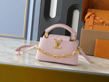 Pink leather mini handbag series