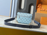 Blue monogram vintage lock handbag series