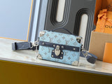 Blue monogram vintage lock handbag series