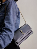 City Backpack in Leopard Print Velvet and Leather