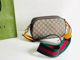 PVC brown leather tiger head camera bag