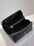 black elephant print Gaby cosmetics bag
