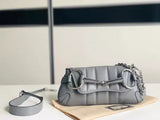 Horsebit chain leather handbag