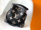 Black monogram bucket bag series