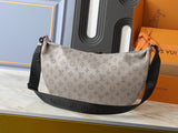 Light-colored monogrammed functional bag series