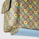 GG Supreme Sunflower Print Messenger Bag