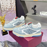 Re-Web Series Couple's Sneakers (Women's) Blue GG Denim |838831 FAEVU 4645