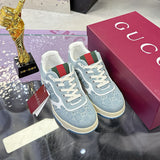 Re-Web Series Couple's Sneakers (Women's) Blue GG Denim |838831 FAEVU 4645