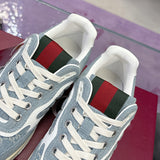 Re-Web Series Couple's Sneakers (Men's) Blue GG Denim |834708 FAEVU 4645