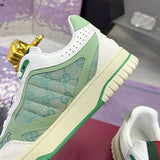 Re-Web Series Sneakers (Men's), Classic GG Canvas, Green/Ivory Patchwork|  787476 AADHW 9573