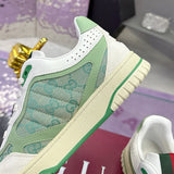 Re-Web Series Sneakers (Women's), Classic GG Canvas, Green/Ivory Patchwork| 785452 AADHW 9573