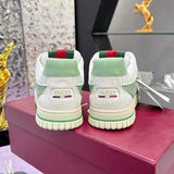 Re-Web Series Sneakers (Men's), Classic GG Canvas, Green/Ivory Patchwork|  787476 AADHW 9573