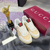 Re-Web Series Men's Canvas Sneakers Ivory/Light Beige GG Canvas |824221 AADJA 9572