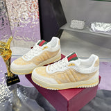 Re-Web Series Men's Canvas Sneakers Ivory/Light Beige GG Canvas |824221 AADJA 9572