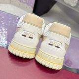 Re-Web Series Men's Canvas Sneakers Ivory/Light Beige GG Canvas |824221 AADJA 9572