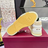 Re-Web Series Men's Canvas Sneakers Ivory/Light Beige GG Canvas |824221 AADJA 9572