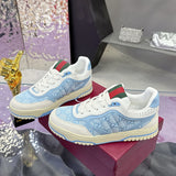 Re-Web Series Men's Sneakers, Light Blue GG Denim |834708 FAEVU 4645