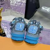 Men's Skate Sneaker Blue Swarovski Monogram1ABMH9