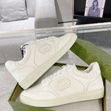 G75 Series Men's White Suede Sneakers| 791742 AADM0 9110