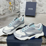 B22  White Blue Sneaker(Men's) |3SN231YXX_H865