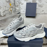 B22 Signature Print Grey/White Sneakers (Women's) |3SN231YXX H868