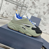 B22 Men's Cream Black Olive Blue Sneakers| 3SN231YKB_H669