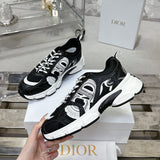 Women's Chrono Sneakers in Black and White |KCK414TRM_S19W