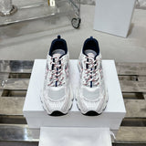 Women's Chrono Sneakers White Technical Fabric and Mesh| KCK414TRM_S10W