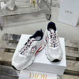 Women's Chrono Sneakers White Technical Fabric and Mesh| KCK414TRM_S10W