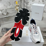 Women's Chrono Sneakers White Technical Fabric and Mesh| KCK414TRM_S10W