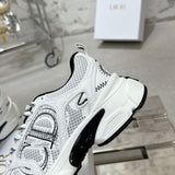 Women's Chrono Sneakers Mesh Upper with White and Black Leather-Effect Panels| KCK414TRM_S19W