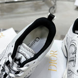 Women's Chrono Sneakers Mesh Upper with White and Black Leather-Effect Panels| KCK414TRM_S19W