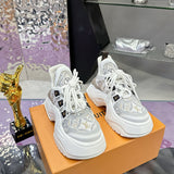 Women's Archlight Sneakers “Since 1854” Jacquard Fabric with White and Beige Leather Upper| 1A8FLI