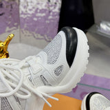 Women's Archlight Sneakers White & Black Rhinestone Special Edition / Starry Sequins Style |1AICTR