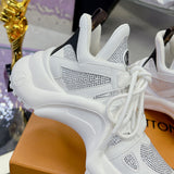 Women's Archlight Sneakers White & Black Rhinestone Special Edition / Starry Sequins Style |1AICTR