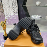 Women's Archlight Sneakers with Black Background and Rhinestones |1AICTP