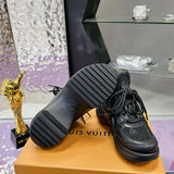 Women's Archlight Sneakers with Black Background and Rhinestones |1AICTP