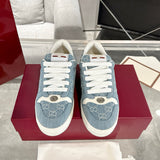 Men's Screener Series Blue Denim Jacquard Sneakers |576223-2KQ40-4467