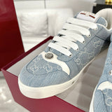 Women's Screener Series Blue Denim Jacquard Sneakers |577684-2KQ40-4467