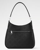 All Around PM Tote Bag with Openwork Monogram Pattern, Pebble Gray Mahina Calfskin |M28306
