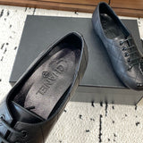Women's Black Lambskin Diamond-Quilted Ballet Flats G24712